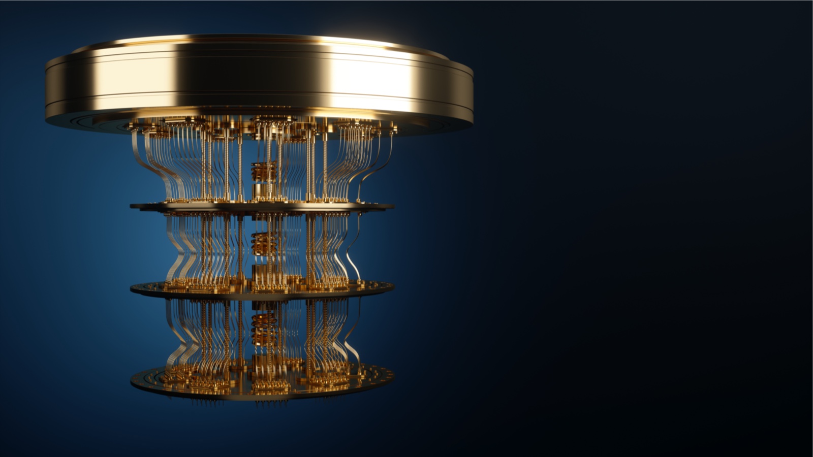 This meme is an image of a quantum computer, a complex machine that can perform calculations that are difficult or impossible for regular computers. The image is captioned "Quantum Computer: 0.00000001% chance of working correctly, 99.99999999% chance of destroying the universe".